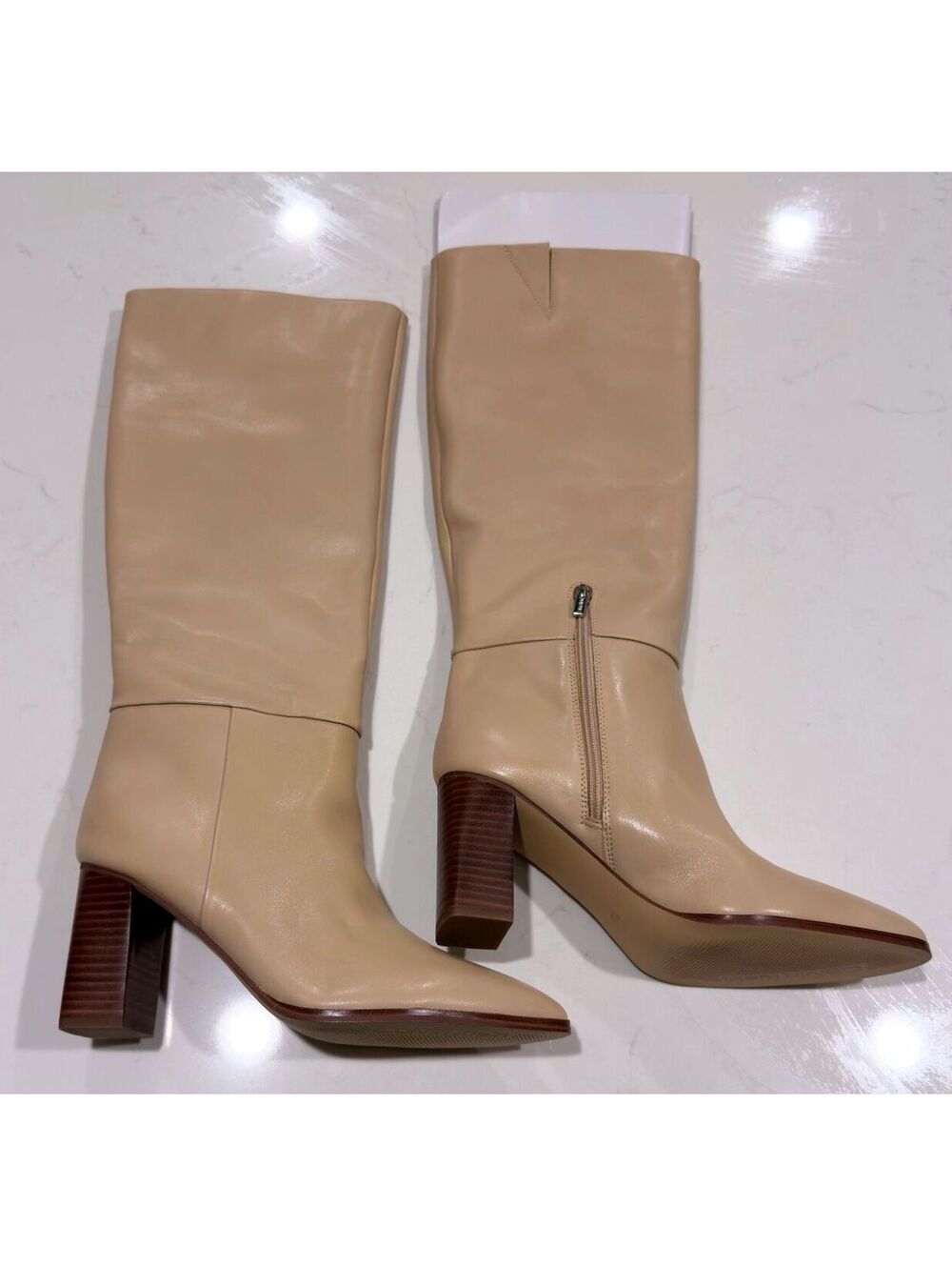Calvin Klein Women's Dawna Block Heel Knee High Tall Shaft Boots Size 9.5